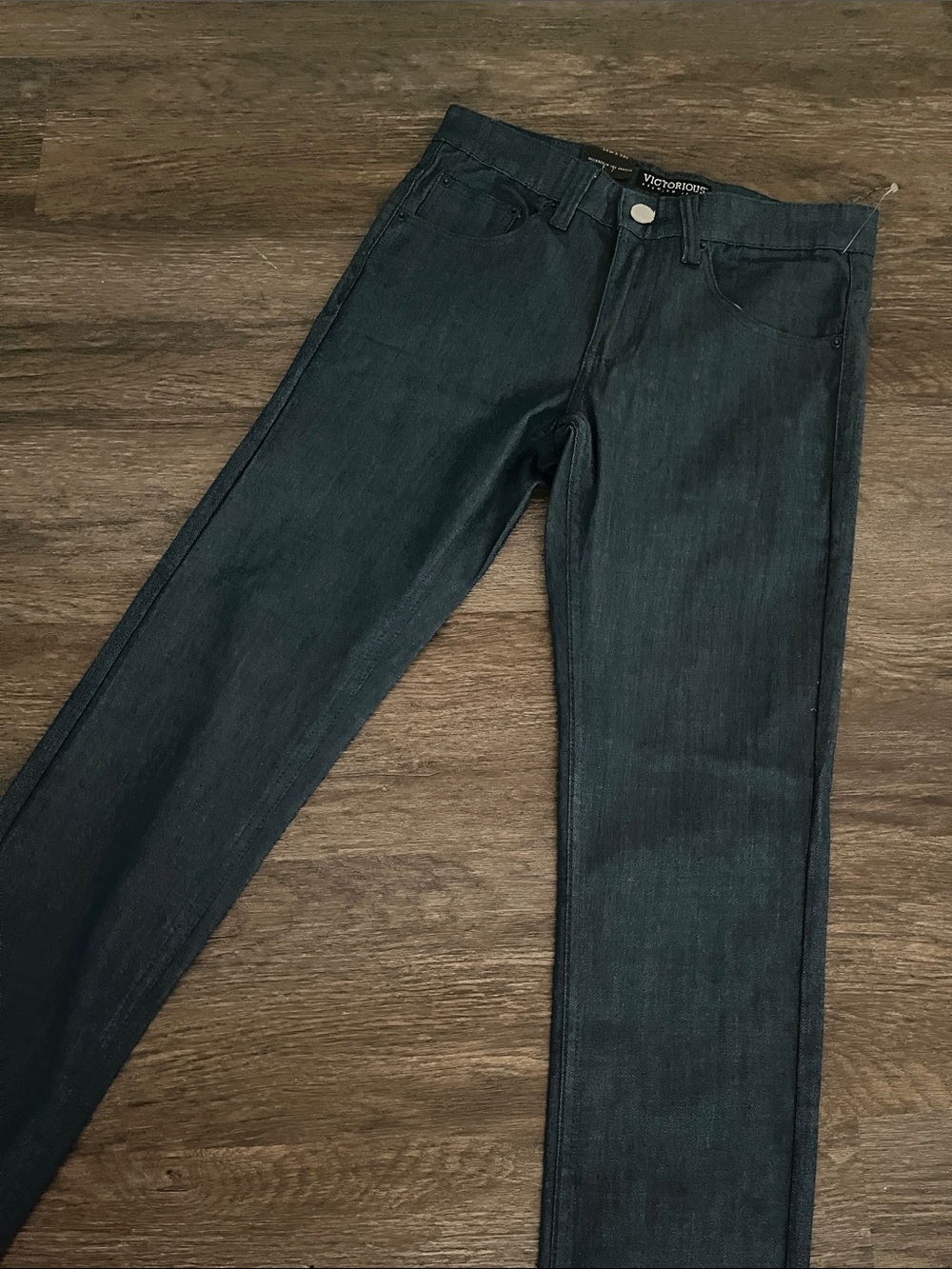 Slim Straight Men's Jeans in Dark Blue
